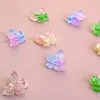 Dulces Accesorios para Uñas Mariposa de Doble Capa con Degradado Estilo Francés de Tamaño Grande, Populares Decoraciones de Mariposa Suaves de Resina Hechas a Mano DIY