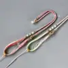 Suministros del Fabricante Cuerda para Collar Tejido Hecho a Mano DIY Multicolor Ágata Jade Cuerda para Suéter con Colgante de Cuerda Cordón