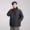Múltiples imágenes 90% plumón de pato blanco Chaqueta de invierno 2026 para hombre chaqueta acolchada para exteriores con capucha ligera para pareja