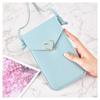 2025 Nueva Bolso Pequeño Cruzado de un Solo Hombro con Hebilla al por Mayor Corazón Transparente Pantalla Táctil Minimalista Vertical para Teléfono de Estudiante
