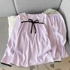 Pijama Macia de Algodão Nuvem Primavera e Outono Feminina Calça Solta Manga Longa Estilo Princesa de Palácio Fofa Decote Quadrado Conjunto de Roupa de Casa
