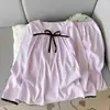 2025 Novo Pijama de Algodão Nuvem Primavera e Outono Calças Femininas Manga Longa Estilo Princesa Palaciana Fofo Decote Quadrado Conjunto de Roupa de Casa
