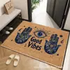 Felpudo Retro Estilo Europeo para Entrada, Alfombra de Terciopelo de Cristal para el Vestíbulo, Absorbente de Agua, Antideslizante, Resistente a la Suciedad, Felpudo para la Entrada, Felpudo para el Hogar