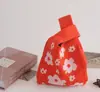 Lembrancinhas do Dia da Deusa, Sacolas de Presente para o Dia da Mulher, Bolsas de Tricô Florais, Bolsas de Mão de Primavera, Bolsas de Mão Versáteis