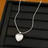 Collar de Plata Arena con Puntos de Estrella Lunares Corazones Ovalados Cadena para Clavícula Estilo Retro Simple Collar de Diseño Nicho para Mujeres