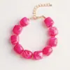 Pulsera de Cuentas de Contraste de Color Exagerado de Moda para Verano en Colores Dulces Dopamina, Pulsera Versátil de Estilo Vacacional para Mujeres