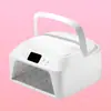 Reposabrazos para uñas 2 en 1 con lámpara LED UV, luz de curado rápido de mano, secador rápido para esmalte en gel, lámpara de almohada portátil para manicura