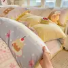 Conjunto de Cama de Inverno Classe A Espesso Leite Fleece Quatro Peças Cobertor de Edredom Fleece Dupla Face Adicionado Conjunto de Três Peças para Cama Dormitório Estudantil