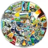 Pegatinas de graffiti para camping al aire libre transfronterizas 50 decoración de tazas para teléfono móvil pegatinas impermeables pegatinas para cuenta manual de niños al por mayor