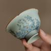 Yaqing Moe Conejo Maestro Taza Flor Boca Taza Taza Individual Taza para Infusión Taza de Invitado Hogar Individual Cerámica Kung Fu Juego de Té