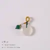 Calcedonia Blanca Ruyi Calabaza Cuerda Pequeña Tejida a Mano Colgante Pulsera Joyería Accesorios Colgante Hecho a Mano DIY Producto Semi-Terminado
