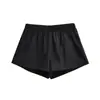 Shorts de Pierna Ancha Elásticos de Cintura Estilo Retro Americano 2026 Verano Nueva Moda Versátiles Holgados Adelgazantes Casuales Pantalones Cortos Ajustados para Mujer