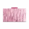 Bolsa de Noite Acrílica Perolada Feminina de Comércio Exterior Transfronteiriço, Bolsa de Mão Clutch de Ombro Único Transversal para Banquete de Casamento