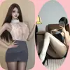 Nova Roupa Íntima Sexy Estilo Puro Desejo Uniforme de Secretária com Renda Vazada na Saia do Quadril Fantasia de Role Play de Secretária Irmã Real