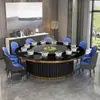 Mesa Grande Redonda Elétrica para Fondue Mesa com Fogão de Indução Integrado Mesa para Fondue Restaurante de Fondue Mesa de Jantar Uma Pessoa Um Panela