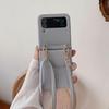 Funda de teléfono con tarjetero cruzado aplicable para nuevo Samsung ZFlip3, funda de cuero plegable ZFlip4 tipo halter cruzado 5