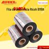 Rolo de Fita Ricoh B110A 110X300M Etiqueta de Impressão Fita de Transferência Térmica Resistente a Arranhões Base Mista Alta Definição