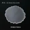Molde de Resina de Cristal DIY Papoula Onda Irregular Base para Copo Molde de Exibição Molde Decorativo de Silicone