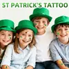 Novidades Internacionais: St. Adesivos de Tatuagem Irlandesa do Dia de São Patrício, Adesivos Faciais Infantis, Adesivos de Tatuagem de Trevo