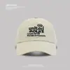 Boné de Baseball Amarelo Bordado com Letras Estilo Coreano Feminino Primavera e Verão Para Cabeça Grande Mostrando o Rosto Pequeno Secagem Rápida Boné de Sol para Homens