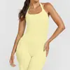 Top regata com gola halter e toque de nuvem para mulheres, verão, com bojos, alta elasticidade, costas bonitas, sem mangas, roupa fitness, top esportivo, roupa de yoga feminina, lingerie