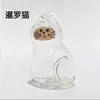 Pingente Bola de Pelo de Gato Popular Transfronteiriço Cápsula Transparente de Pelo de Pet Chaveiro Pingente de Bolsa Gashapon Presente Comemorativo
