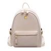 Mochila Casual Simples Estilo Coreano para Estudante Universitário Moda Padrão Trançado Mochila Feminina 2025 Nova Bolsa Feminina de Grande Capacidade