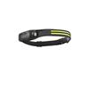 Linterna frontal COB para camping, linterna frontal, carga USB, pantalla de energía, lámpara de minero, luz fuerte, tres luces rojas para pesca, senderismo, faros delanteros