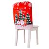 Suministros transfronterizos de nueva decoración navideña para la sala de estar de personas mayores, funda para silla roja, funda para respaldo de silla inglesa, decoración ambiental