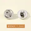 Botões Pequenos de Plástico Estilo Chanel com Strass Versáteis para Suéteres, Cardigãs, Camisas de Chiffon, Botões de Manga e Colarinho, Camisas, Vestidos, Botões Decorativos