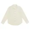 Roupa Masculina Muqiu Lyocell Corte Relaxado Gola Cubana Manga Longa Camisa Masculina Solta Casual Gola Reversível Jaqueta Camisa