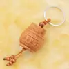 Adorno Colgante para Llaves Colgante de Madera de Azufaifo Coche Hombres y Mujeres Mano de Buda Tetera Cubo de Oro Cacahuetes Ruyi Pez Hojas Bambú