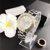 O Relógio Feminino Mais Vendido do Sudeste Asiático, Elegante e Moderno, Falso Três Olhos Seis Ponteiros com Pedras Preciosas