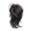 Peluca Coleta Rizos de Sirena Parte Superior Alta del Cráneo Extensión de Cabello Peluca para Mujer Clip-On Peluca de Pelo Corto Esponjoso Coleta Trenzada Stock Disponible