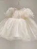Vestido de Aniversário de Primavera para Bebê Menina de Um Ano, Roupa de Aniversário para Bebê, Vestido de Princesa Infantil, Vestido Rodado para Menina, de Alta Qualidade e Estiloso
