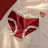 Pantalones Rojos de la Suerte Navideños Calzoncillos tipo bóxer sin costuras para el Año del Zodiaco, Bragas Rojas de Cintura Media Talla Grande para Mujer para Celebración de Boda