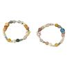 Nuevo brazalete de conejo de cerámica lindo color macarrón crema infantil lindo reduce la edad hecho a mano brazalete elástico