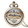 Reloj de bolsillo de dibujos animados de anime de verano, reloj de cuarzo de Los Vengadores, reloj de bolsillo con collar para niños, reloj de bolsillo retro con tapa, venta al por mayor