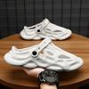Zuecos Transpirables Perforados para Uso al Aire Libre, Sandalias de Playa Antideslizantes de Doble Propósito, Zapatos de Pareja, Zapatos Planos Casuales para Exportación