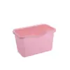 Papelera creativa colgante para puerta de armario de cocina, caja de almacenamiento de basura de plástico para escritorio, cubo de basura de clasificación para el hogar