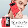 Para Samsung Z Flip3 4 Estuche Pequeño con Tarjetero de Organza y Colgante para Pantalla Plegable Z Flip5 Estuche Protector