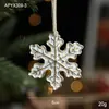 Resina Navideña Vintage Copos de Nieve de Resina Pintados, Estrellas de Cinco Puntas en Forma de Corazón, Decoraciones de Árbol de Navidad, Adornos Colgantes y Arreglos