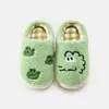 Pantuflas de algodón para niños Happy Mary de interior, pantuflas de casa para otoño e invierno, antideslizantes, cálidas y forradas de felpa para bebés