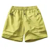 Bermuda Cargo Tecida Unissex Estilo Montanha Shorts Cargo de Bolso Grande Marca Japonesa Moderna Shorts Casuais Largos de Verão