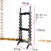 Estante de Piso de Múltiples Niveles de Doble Cara para Espadas y Sables, Estante para Flautas y Estante Universal para Armas de la Ciudad de Longquan