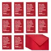 Transfronterizo Nuevo 1 Juego de Sobres para Tarjetas de Agradecimiento Serie de Aniversario de Pareja para Expresar Amor Tarjeta para Enamorados