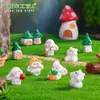Manualidades creativas de paisajes en miniatura: lindas figuritas de conejito y oso, paisajismo de casa en el árbol de jardinería, accesorios decorativos DIY, adornos pequeños