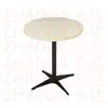 Mesa Cuadrada de Color Nogal para Uso Doméstico, Mesa de Comedor para Uso Comercial, Mesa de Comedor de Madera Maciza para Restaurantes, Mesa de Comedor de Pizarra para Restaurantes de Comida Rápida