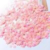 Lantejoulas flor de ameixa cor mista 7mm acessórios artesanais DIY decoração de roupa bolsa material de enchimento de cola de gota de areia movediça