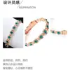Pulsera Magnética Redonda Popular con Diamantes Completos Transfronteriza Moda Europea y Americana Hebilla de Fila Única Pulsera Antiestática para Mujer Lista para la Venta
